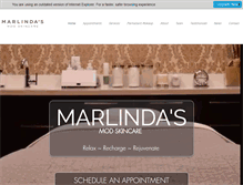 Tablet Screenshot of marlindas.com